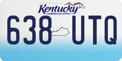 KY license plate 638UTQ