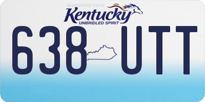 KY license plate 638UTT