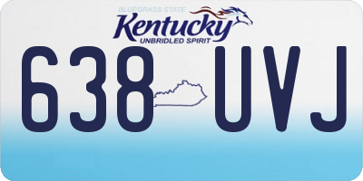 KY license plate 638UVJ