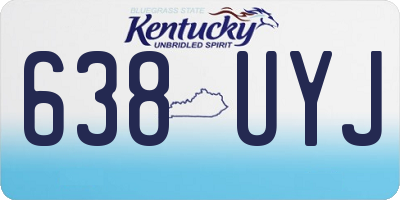 KY license plate 638UYJ