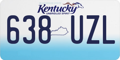 KY license plate 638UZL