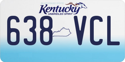 KY license plate 638VCL