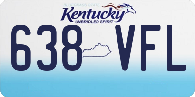 KY license plate 638VFL
