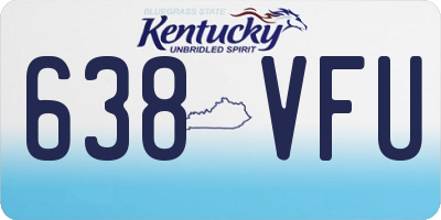 KY license plate 638VFU