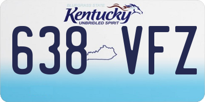 KY license plate 638VFZ