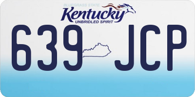 KY license plate 639JCP