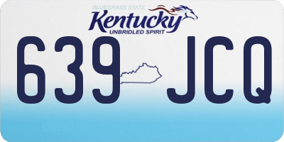 KY license plate 639JCQ