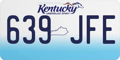 KY license plate 639JFE