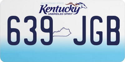 KY license plate 639JGB