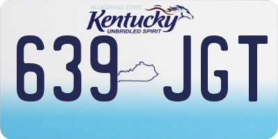 KY license plate 639JGT