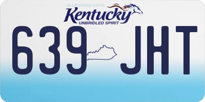 KY license plate 639JHT