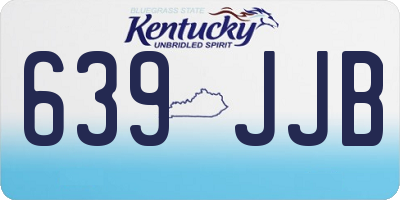 KY license plate 639JJB