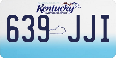 KY license plate 639JJI