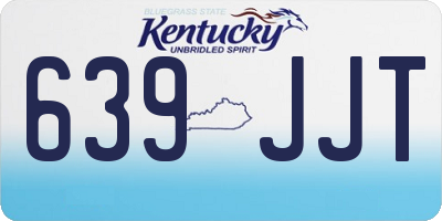 KY license plate 639JJT