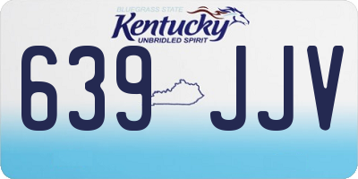KY license plate 639JJV