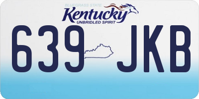 KY license plate 639JKB