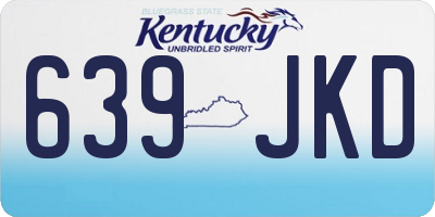 KY license plate 639JKD