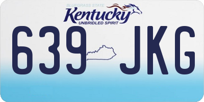 KY license plate 639JKG