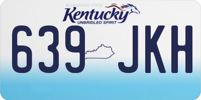 KY license plate 639JKH