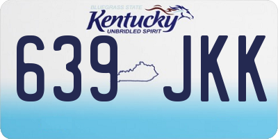 KY license plate 639JKK