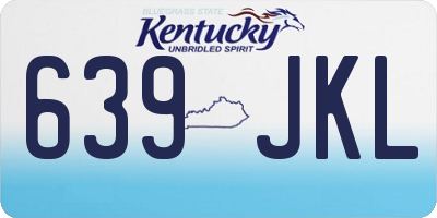 KY license plate 639JKL