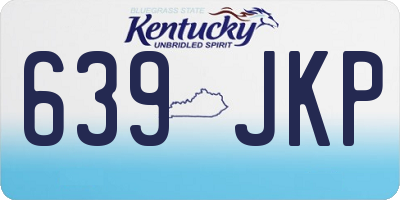 KY license plate 639JKP