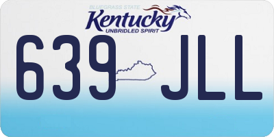 KY license plate 639JLL