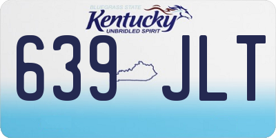 KY license plate 639JLT