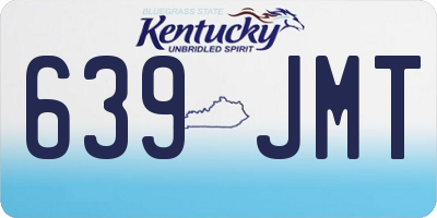 KY license plate 639JMT