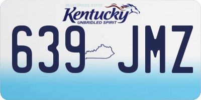 KY license plate 639JMZ