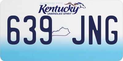 KY license plate 639JNG