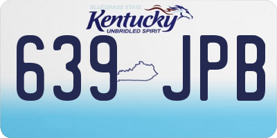 KY license plate 639JPB