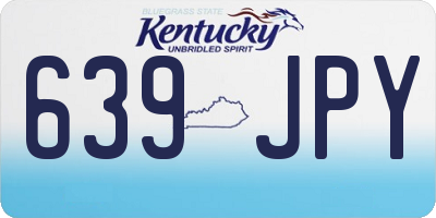 KY license plate 639JPY