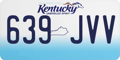 KY license plate 639JVV