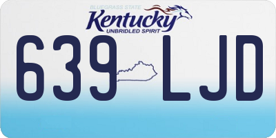 KY license plate 639LJD