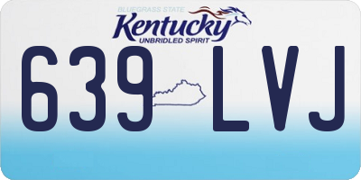 KY license plate 639LVJ