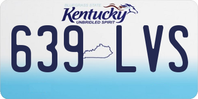 KY license plate 639LVS