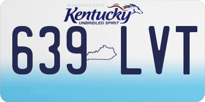 KY license plate 639LVT