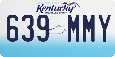 KY license plate 639MMY