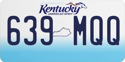 KY license plate 639MQQ