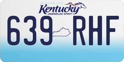 KY license plate 639RHF
