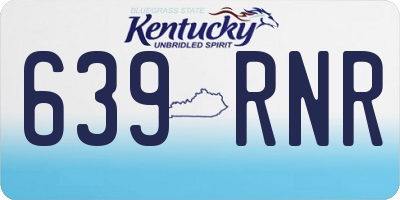 KY license plate 639RNR