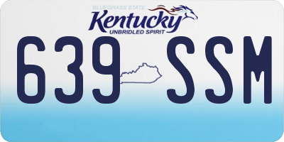 KY license plate 639SSM