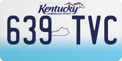 KY license plate 639TVC