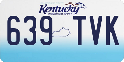 KY license plate 639TVK
