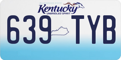 KY license plate 639TYB