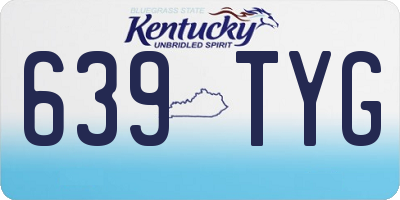 KY license plate 639TYG