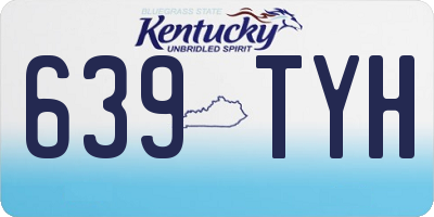 KY license plate 639TYH