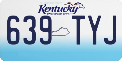 KY license plate 639TYJ