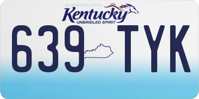 KY license plate 639TYK